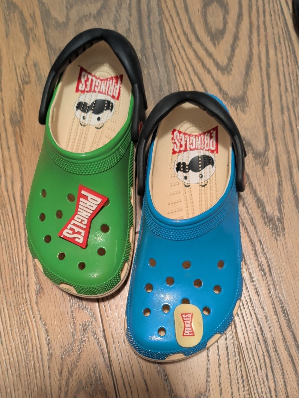CROCS Women Slip-On Clogs in Green and Blue